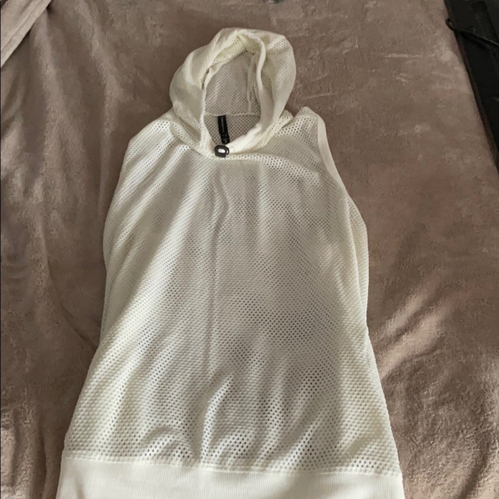 Torrid Mesh Sleeveless Hoodie